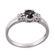обзорное фото Серебряное кольцо с цирконием 7146  Серебряные кольца