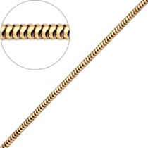 обзорное фото Золотая цепочка Снейк 16602  Золотые цепочки Тонда (Снейк)
