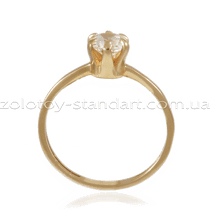 обзорное фото Золотое кольцо 11855 Золотые кольца для помолвки с цирконием обзорное фото Золотое кольцо 11855  Золотые кольца для помолвки с цирконием