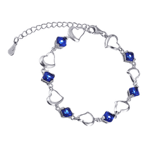 обзорное фото Серебряный браслет с фианитами 025485 Серебряные женские браслеты обзорное фото Серебряный браслет с фианитами 025485  Серебряные женские браслеты