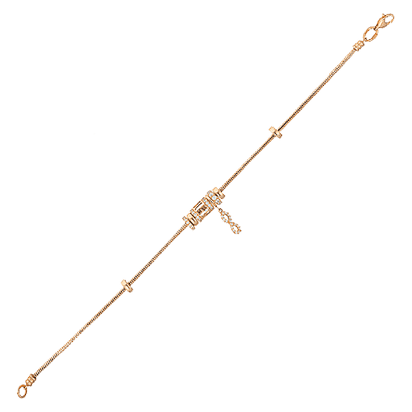 Браслет Тонда (Снейк) золотой с подвесками шармами знак Бесконечности 037030 детальное изображение ювелирного изделия Золотые браслеты Браслет Тонда (Снейк) золотой с подвесками шармами знак Бесконечности 037030 детальное изображение ювелирного изделия Золотые браслеты