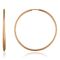 обзорное фото Золотые серьги кольца Монако 032720 Золотые серьги без вставок обзорное фото Золотые серьги кольца Монако 032720  Золотые серьги без вставок