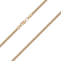 обзорное фото Браслет на руку золотий Снейк плоский 035470 Золотые браслеты обзорное фото Браслет на руку золотий Снейк плоский 035470  Золотые браслеты