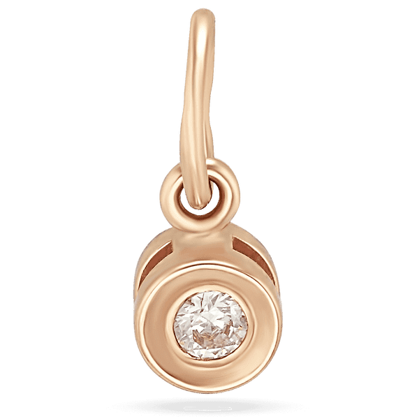 Подвеска в красном золоте с белым фианитом 038972 детальное изображение ювелирного изделия Золотые кулоны с фианитом Подвеска в красном золоте с белым фианитом 038972 детальное изображение ювелирного изделия Золотые кулоны с фианитом