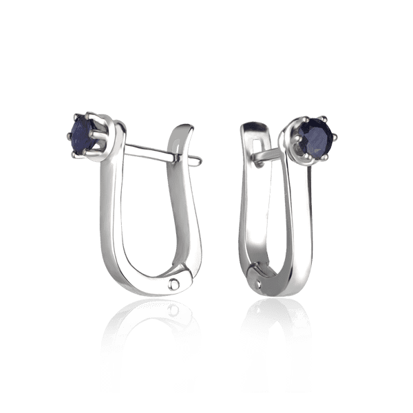 Серьги с бриллиантом Серьги с бриллиантом