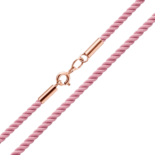 Шелковый розовый шнурок с золотым замком 037894 детальное изображение ювелирного изделия Шнурки с золотом Шелковый розовый шнурок с золотым замком 037894 детальное изображение ювелирного изделия Шнурки с золотом