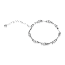 обзорное фото Серебряный браслет с фианитами 026188  Серебряные женские браслеты