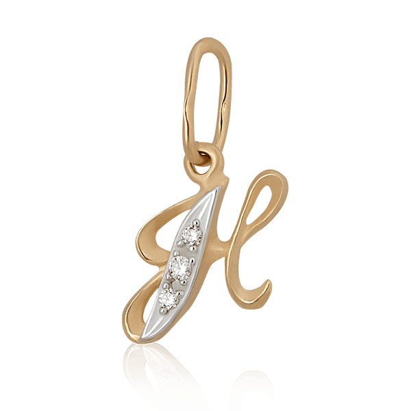 Золотой подвес буква Н 62306 Золотой подвес буква Н 62306