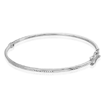 обзорное фото Жесткий серебряный браслет 925 пробы 034551 Серебряные браслеты обзорное фото Жесткий серебряный браслет 925 пробы 034551  Серебряные браслеты