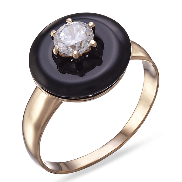 Золотое кольцо с агатом и фианитом 028644 детальное изображение ювелирного изделия Золотые кольца с агатом Золотое кольцо с агатом и фианитом 028644 детальное изображение ювелирного изделия Золотые кольца с агатом