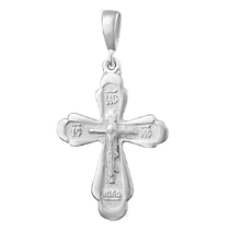 обзорное фото Серебряный крестик П2/014  Серебряные подвески крестики