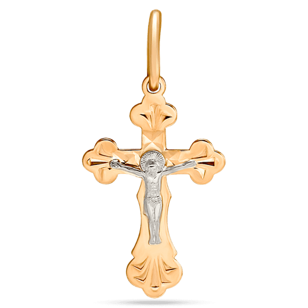 Золотой крестик 230053 детальное изображение ювелирного изделия Детский золотой крестик