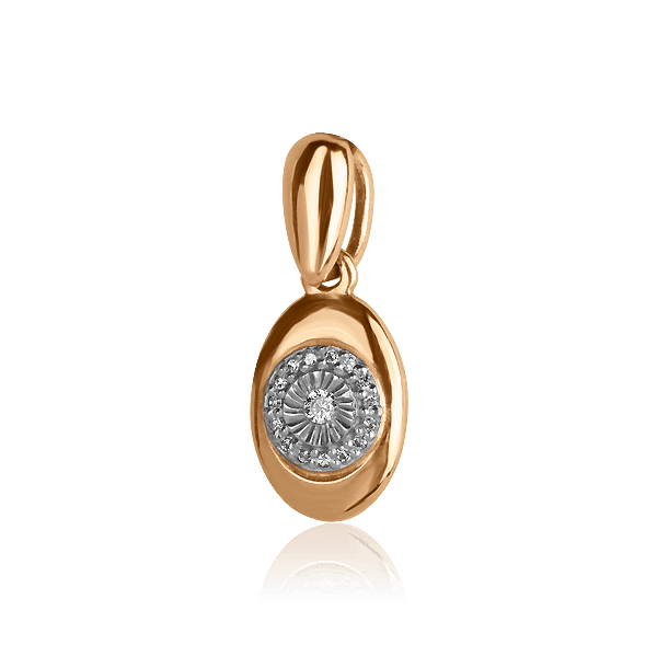 Золотой подвес с бриллиантами s31065 детальное изображение ювелирного изделия Золотые кулоны с бриллиантами Золотой подвес с бриллиантами s31065 детальное изображение ювелирного изделия Золотые кулоны с бриллиантами