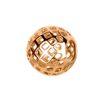 обзорное фото Золотой подвес-шарм без ушка ажурный 038034  Золотые подвески без камней