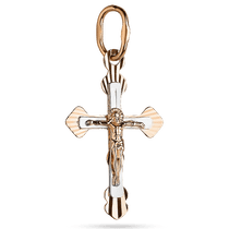 обзорное фото Золотой православный крестик Спаси и Сохрани с алмазной гравировкой 039500 Золотые крестики православные обзорное фото Золотой православный крестик Спаси и Сохрани с алмазной гравировкой 039500  Золотые крестики православные