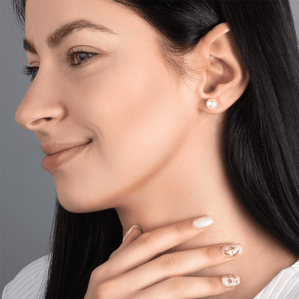 Золоті сережки з перлами 529602 детальне зображення ювелірного виробу