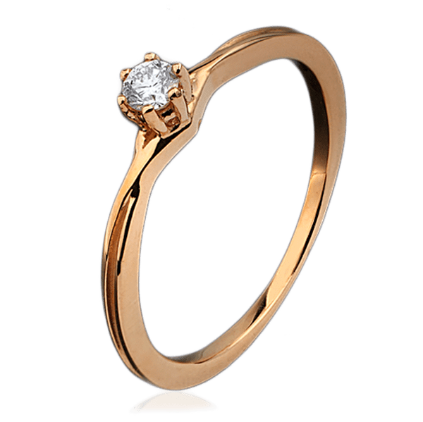 Кольцо из красного золота с бриллиантом 1037 детальное изображение ювелирного изделия Золотые кольца для помолвки с бриллиантом Кольцо из красного золота с бриллиантом 1037 детальное изображение ювелирного изделия Золотые кольца для помолвки с бриллиантом