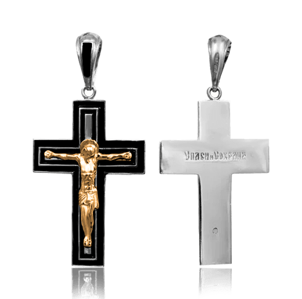 Срібний хрестик 62528 детальне зображення ювелірного виробу Срібний хрестик 62528 детальне зображення ювелірного виробу