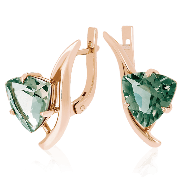 Золотые серьги с кварцем 023626 детальное изображение ювелирного изделия Золотые серьги с кварцем Золотые серьги с кварцем 023626 детальное изображение ювелирного изделия Золотые серьги с кварцем