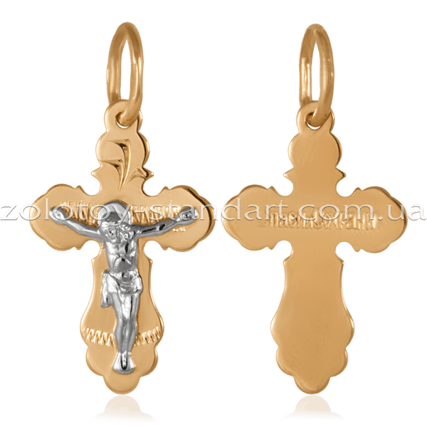 Золотой крестик 230112 детальное изображение ювелирного изделия Золотые крестики