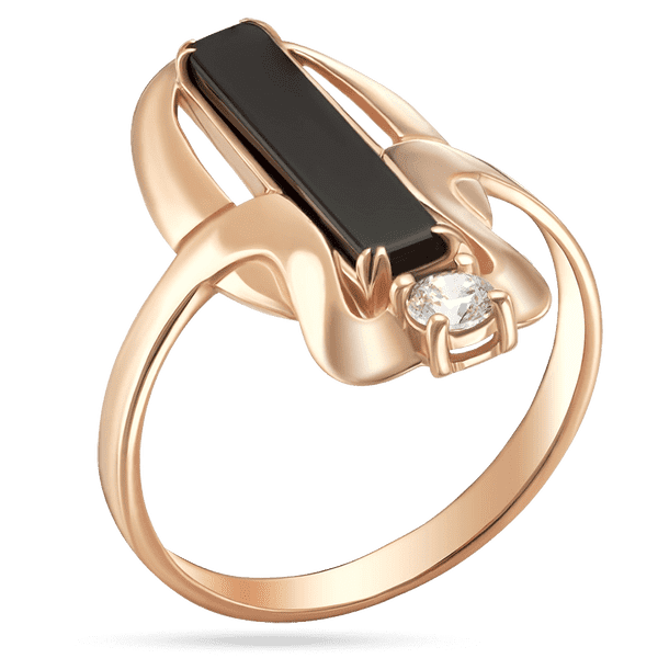 Стильное женское золотое кольцо с агатом и фианитами 585 пробы 039527 детальное изображение ювелирного изделия Золотые кольца с агатом Стильное женское золотое кольцо с агатом и фианитами 585 пробы 039527 детальное изображение ювелирного изделия Золотые кольца с агатом