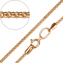 обзорное фото Цепочка золотая Попкорн 038157  Золотые цепочки женские