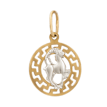 обзорное фото Золотой подвес Козерог 63133 Золотые подвески знаки зодиака обзорное фото Золотой подвес Козерог 63133  Золотые подвески знаки зодиака