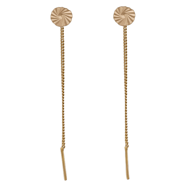 Сережки ланцюжки золоті  210057 детальне зображення ювелірного виробу Сережки ланцюжки золоті  210057 детальне зображення ювелірного виробу