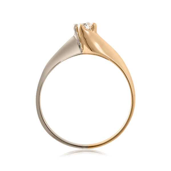 Кольцо с бриллиантом 1диам,3.7,0.11кр 3мм Кольцо с бриллиантом 1диам,3.7,0.11кр 3мм