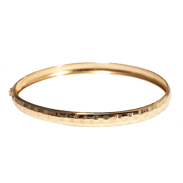Золотой браслет жесткий 820045 детальное изображение ювелирного изделия Золотой браслет кольцом