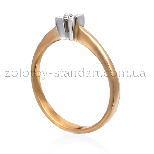 Золотое кольцо с бриллиантом  Золотое кольцо с бриллиантом