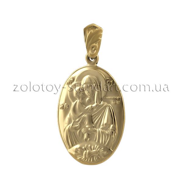 Золотой подвес Почаевская икона Божией Матери 110038 детальное изображение ювелирного изделия Золотые подвески иконки Золотой подвес Почаевская икона Божией Матери 110038 детальное изображение ювелирного изделия Золотые подвески иконки