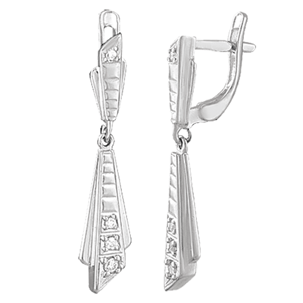 Серебряные серьги С2Ф/044 детальное изображение ювелирного изделия Серебряные серьги с камнями Серебряные серьги С2Ф/044 детальное изображение ювелирного изделия Серебряные серьги с камнями