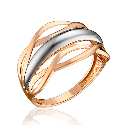 Кольцо из золота 585 пробы женское 032512 детальное изображение ювелирного изделия Золотые кольца без вставок Кольцо из золота 585 пробы женское 032512 детальное изображение ювелирного изделия Золотые кольца без вставок