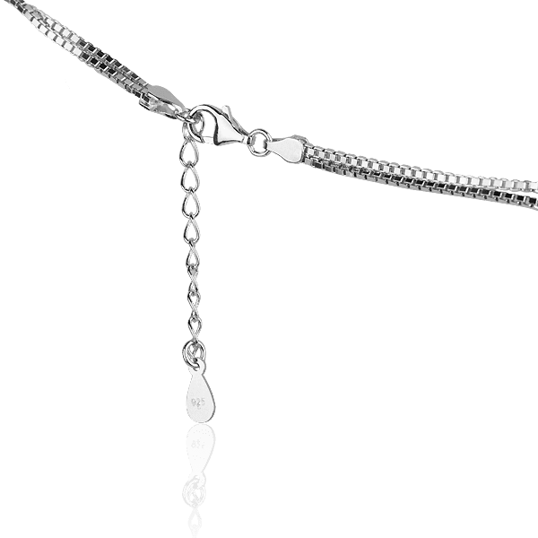 Срібний браслет Сніжинка з фіанітами 027289 детальне зображення ювелірного виробу