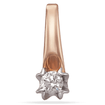 обзорное фото Подвес с бриллиантом в красном и белом золоте 039020 Золотые кулоны с бриллиантами обзорное фото Подвес с бриллиантом в красном и белом золоте 039020  Золотые кулоны с бриллиантами