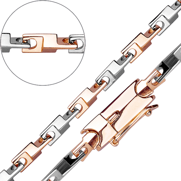 Стильная золотая цепочка с красными и белыми звеньями 032151 детальное изображение ювелирного изделия Полновесные золотые цепочки Стильная золотая цепочка с красными и белыми звеньями 032151 детальное изображение ювелирного изделия Полновесные золотые цепочки