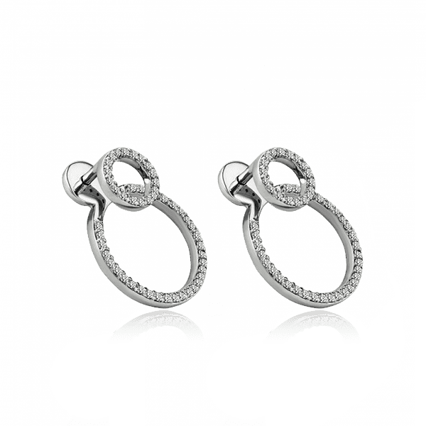 Серебряные серьги с фианитом 025994 детальное изображение ювелирного изделия Серебряные серьги с камнями Серебряные серьги с фианитом 025994 детальное изображение ювелирного изделия Серебряные серьги с камнями