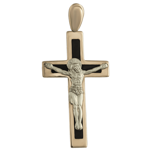 Золотий хрестик 210103Е детальне зображення ювелірного виробу