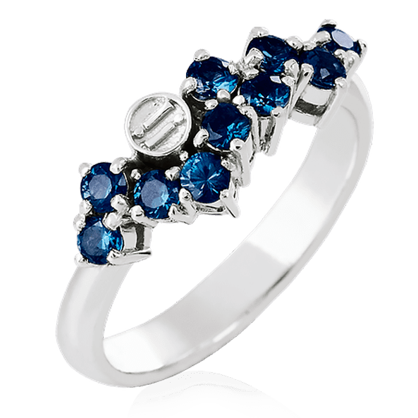 Золотое кольцо с сапфирами 023844 детальное изображение ювелирного изделия Золотые кольца с сапфиром Золотое кольцо с сапфирами 023844 детальное изображение ювелирного изделия Золотые кольца с сапфиром