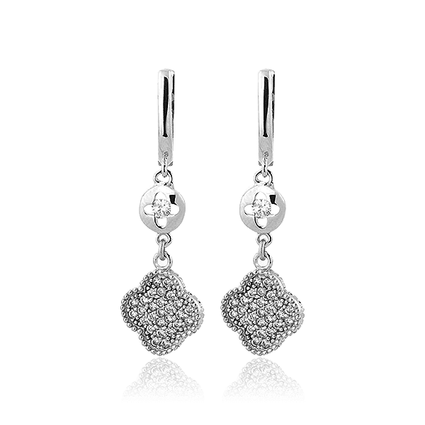 Серьги из белого золота купить