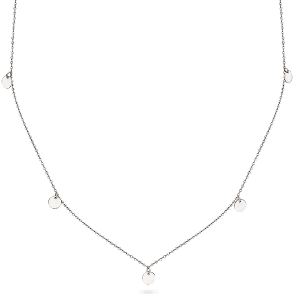 Колье в белом золоте с монетками 039137 детальное изображение ювелирного изделия Золотое колье без камней Колье в белом золоте с монетками 039137 детальное изображение ювелирного изделия Золотое колье без камней