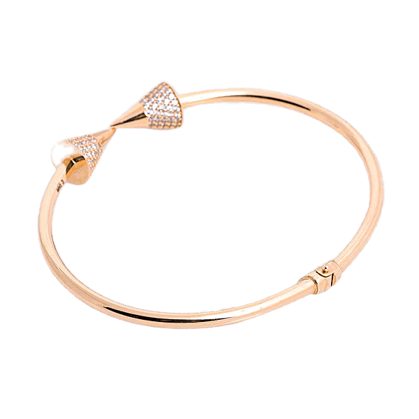 Золотой браслет с фианитами Эксклюзив 025205 детальное изображение ювелирного изделия Золотой браслет кольцом Золотой браслет с фианитами Эксклюзив 025205 детальное изображение ювелирного изделия Золотой браслет кольцом