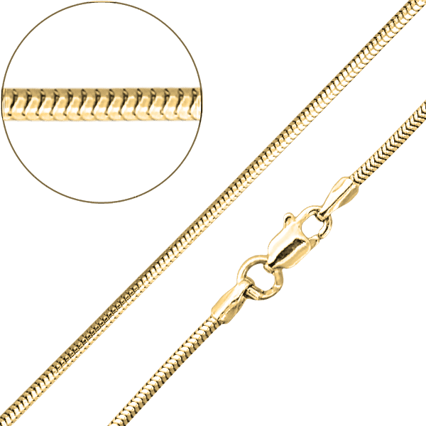 Золотая цепочка Тонда 16606 детальное изображение ювелирного изделия Цепочка из желтого золота