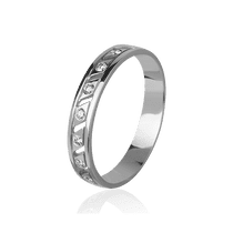 обзорное фото Кольцо в белом золоте с бриллиантами R0852 Обручальные кольца с бриллиантами обзорное фото Кольцо в белом золоте с бриллиантами R0852  Обручальные кольца с бриллиантами