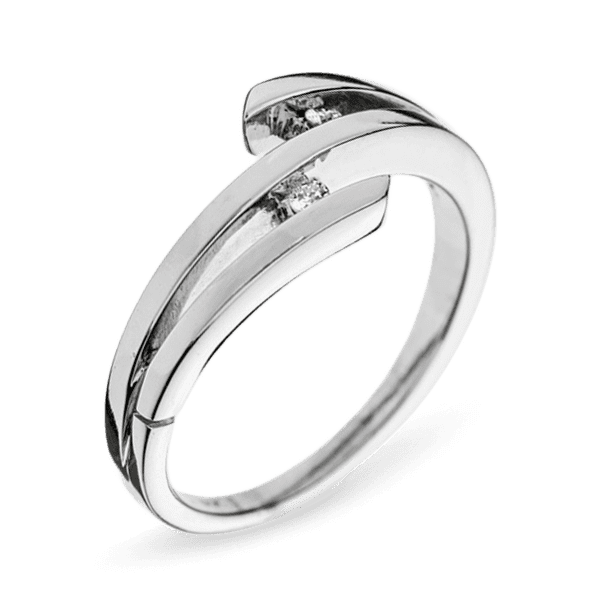 Кольцо из белого золота с бриллиантами R0392 детальное изображение ювелирного изделия Золотые кольца с бриллиантами Кольцо из белого золота с бриллиантами R0392 детальное изображение ювелирного изделия Золотые кольца с бриллиантами