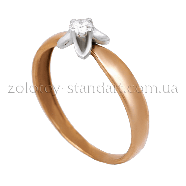 Золотое кольцо с бриллиантом  Золотое кольцо с бриллиантом