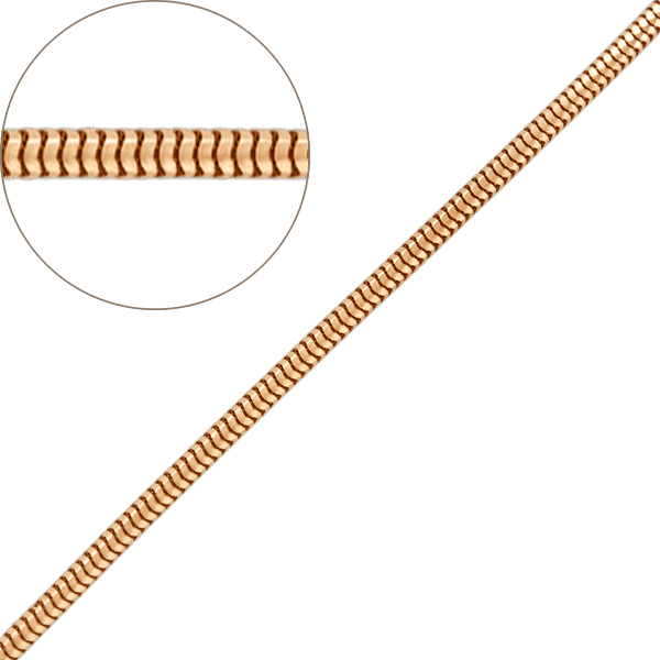 Золотая цепочка Тонда 9600803-4 детальное изображение ювелирного изделия Золотые цепочки Тонда (Снейк)