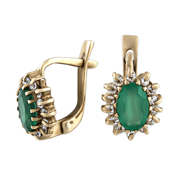 Золотые серьги с халцедоном 576730 детальное изображение ювелирного изделия Золотые серьги с халцедоном Золотые серьги с халцедоном 576730 детальное изображение ювелирного изделия Золотые серьги с халцедоном