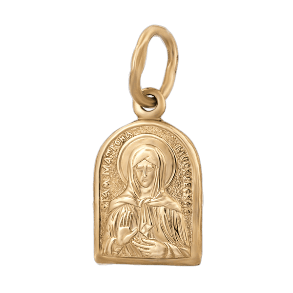 Золотой подвес иконка Матрона Московская 1,4,0540 детальное изображение ювелирного изделия Золотые подвески иконки Золотой подвес иконка Матрона Московская 1,4,0540 детальное изображение ювелирного изделия Золотые подвески иконки